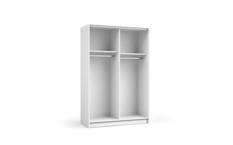 Home affaire Kleiderschrank Hildreth, Wäscheschrank, Schwebetüren, Versand nur 4,95! mit Spiegel, FSC®-zertifizierter Holzwerkstoff, Weiß, – Produktbild 3 von 4