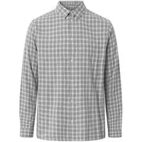 KnowledgeCotton Apparel KnowledgeCotton Apparel Regular Small Check Flannel Shirt VEGAN - Grey Check – Produktbild 1 von 1