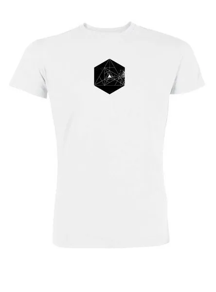 Human Family Human Family Bio Herren Sommer T-Shirt "Conduct - Hexagon", Weiss, – Produktbild 2 von 2