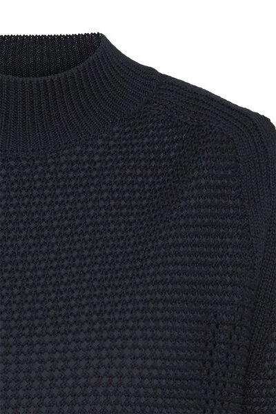 Wunderwerk Wunderwerk Damen Pullover aus Bio Baumwolle "Turtleneck knitmix", Dunkelblau (old navy 695), – Produktbild 2 von 4