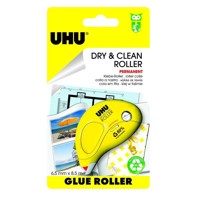 UHU UHU Kleberoller "Glue Roller" permanent, 9,5 m x 6,5 mm – Produktbild 4 von 4