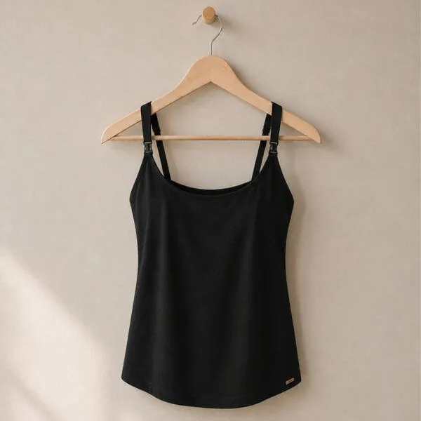 comazo|earth comazo|earth Fairtrade Still-Top | GOTS zertifiziert, Schwarz, – Produktbild 5 von 5