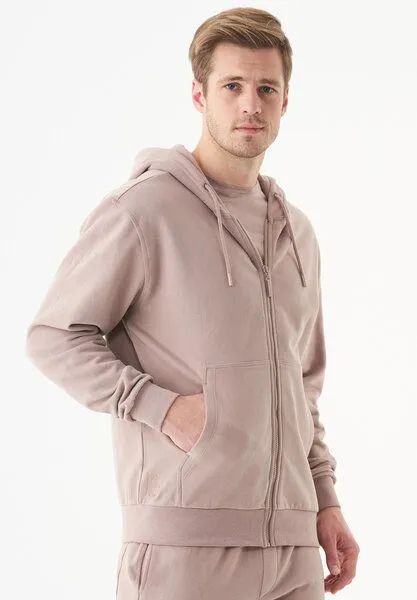 ORGANICATION ORGANICATION ESSENTIALS-JUNDA-Unisex Soft Touch Sweatjacke aus Bio-Baumwolle, Mocha, – Produktbild 3 von 3