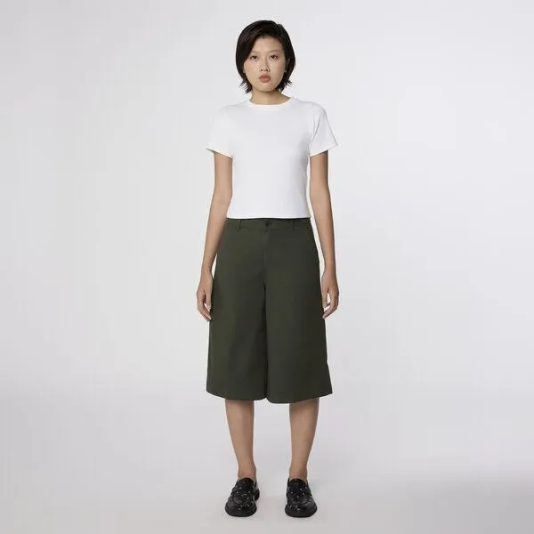 DAWN DAWN Damen High Waist Short EDEN, Khaki green (grün), – Produktbild 1 von 1