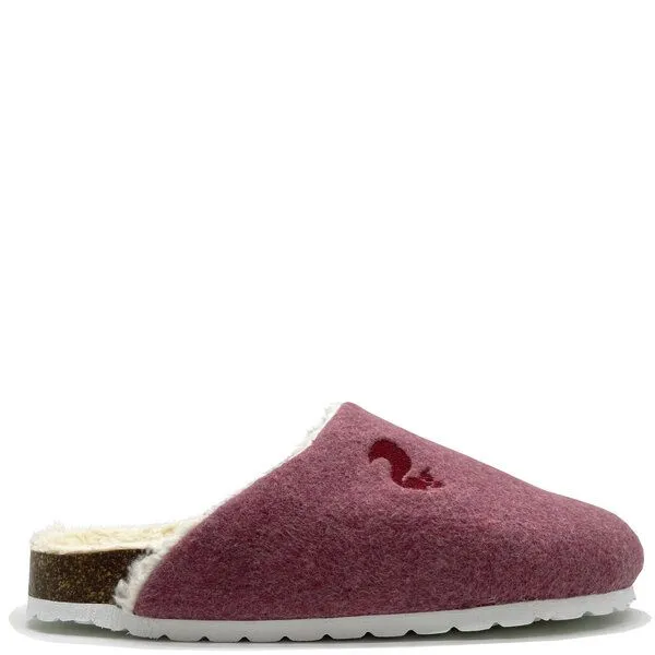 thies Veganer "thies ® Organic Bio Clog" aus zertifizierter Biobaumwolle, Bordeaux (weinrot), – Produktbild 1 von 4