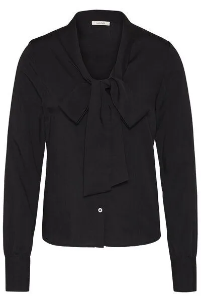 Wunderwerk Wunderwerk Tie neck blouse TENCEL, Schwarz, – Produktbild 1 von 2