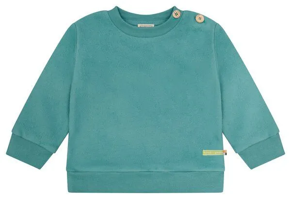 loud + proud loud + proud Babys & Kinder Fleece-Sweatshirt, GOTS-zertifiziert, Oregano(grün), – Produktbild 2 von 2