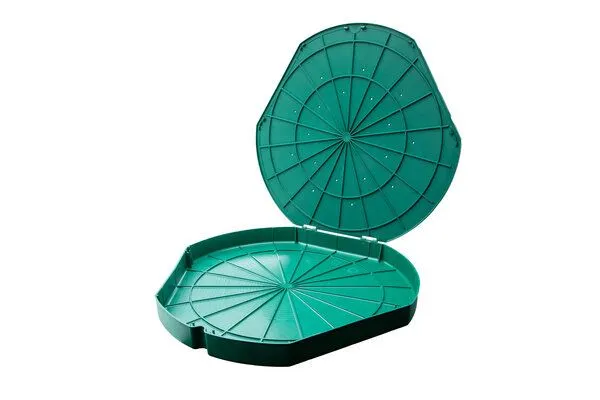 reMAIN reMAIN MAINbox - 5 St. Mehrweg Pizzakarton aus Recyclingmaterial, Grün, – Produktbild 1 von 4