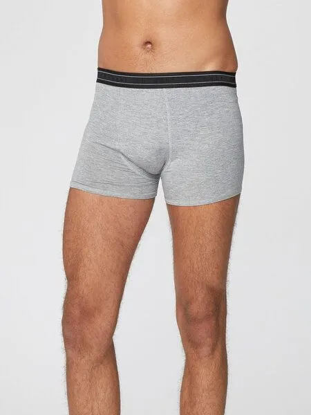 Thought Thought Arthur Plain Bambus Boxers, Grey marle, – Produktbild 2 von 6