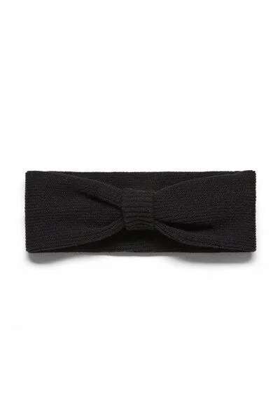 Wunderwerk Wunderwerk Bow headband ribknit, 900 - black, – Produktbild 1 von 2