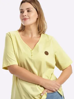 sheego V-Shirt zitrone – Produktbild 1 von 1