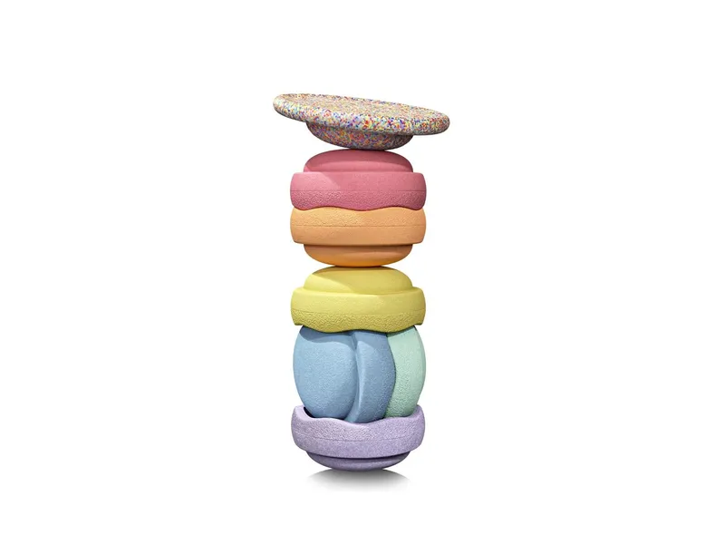 Stapelstein® Stapelstein® Rainbow Set pastel Ø 27,5cm, H: 12cm, Ø 35,5cm, H: 8,4cm – Produktbild 3 von 8