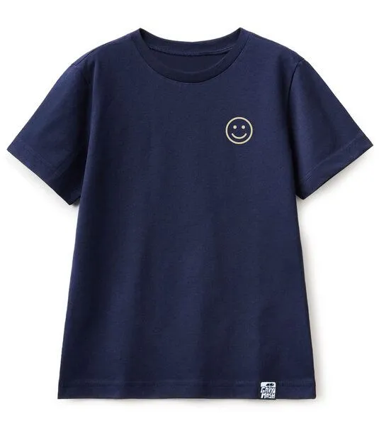 Gary Mash GARY MASH Kinder T-Shirt Smiley aus Bio-Baumwolle, Blau, – Produktbild 1 von 1