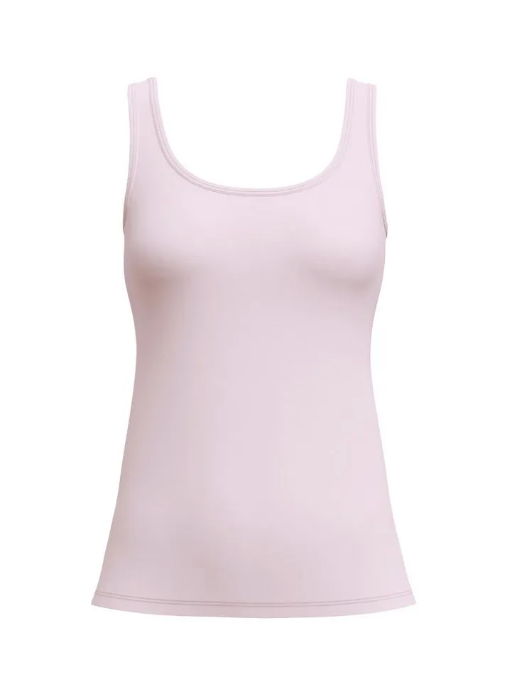 CALIDA CALIDA Shirttop Essential Cotton Baumwoll-Mix, Single Jersey, elastisch, Rundhalsausschnitt, Rosa, – Produktbild 2 von 5