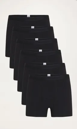 KnowledgeCotton Apparel KnowledgeCotton Apparel Herren vegan Boxershorts Maple 6er Pack Black Jet – Produktbild 1 von 1