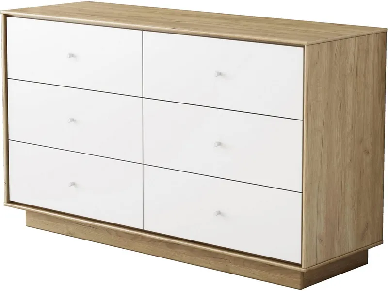 OTTO home Kommode Blaire, kratzfeste Melaminoberfläche, ABS-Kanten und FSC-zertifiziertem Holz, Beige, – Produktbild 1 von 8