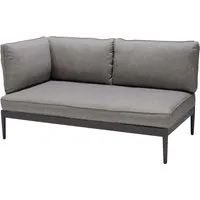2-Sitzer Gartensofa 'Topaz' mit 3 Rückenlehnen, grau – Produktbild 1 von 1