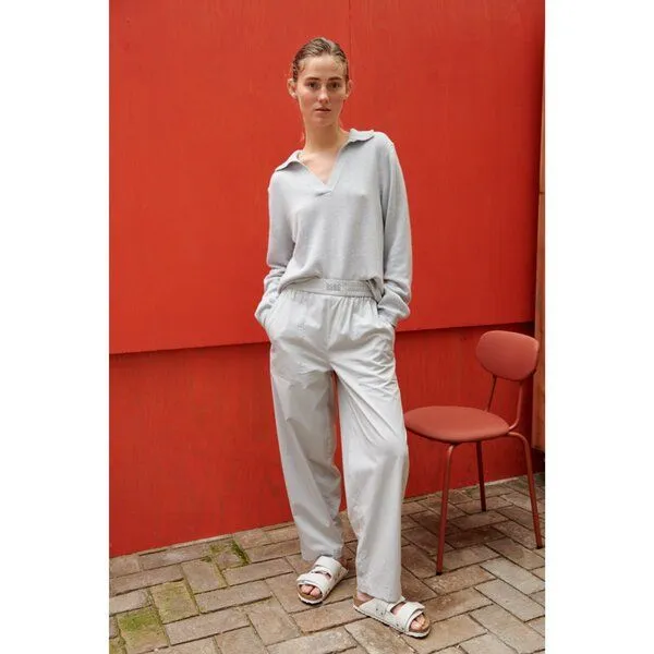 Basic Apparel Basic Apparel Lockere Hose TILDE aus Bio-Baumwolle, Grau (high-rise), – Produktbild 1 von 2