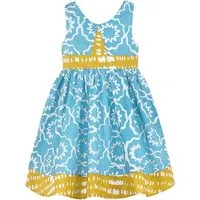 Global Mamas Global Mamas Bio Twirl Kleid - Chroma - Himmelblau – Produktbild 1 von 1
