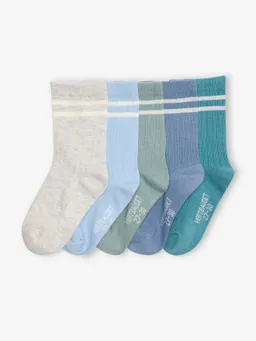 Vertbaudet 5er-Pack Kinder Socken Doppelstreifen BASIC – Produktbild 1 von 1