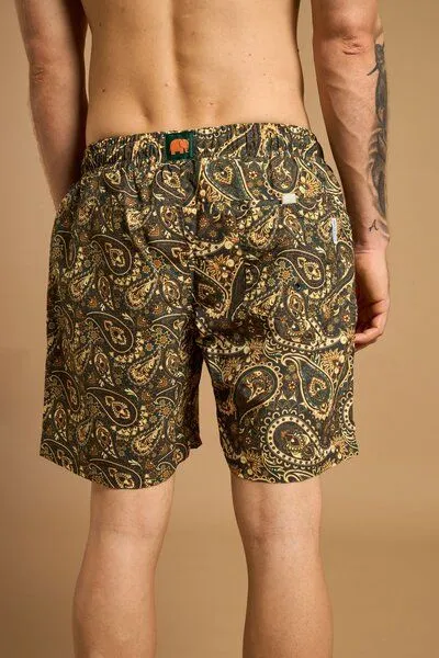 Trendsplant Trendsplant Forest Paisley SEAQUAL®YARN Swim Trunks, Grün, – Produktbild 4 von 4