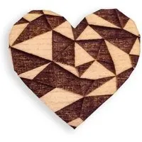 BeWooden BeWooden Holzbrosche Love – handgemachter, nachhaltiger Anstecker mit Herzmotiv – Produktbild 1 von 1