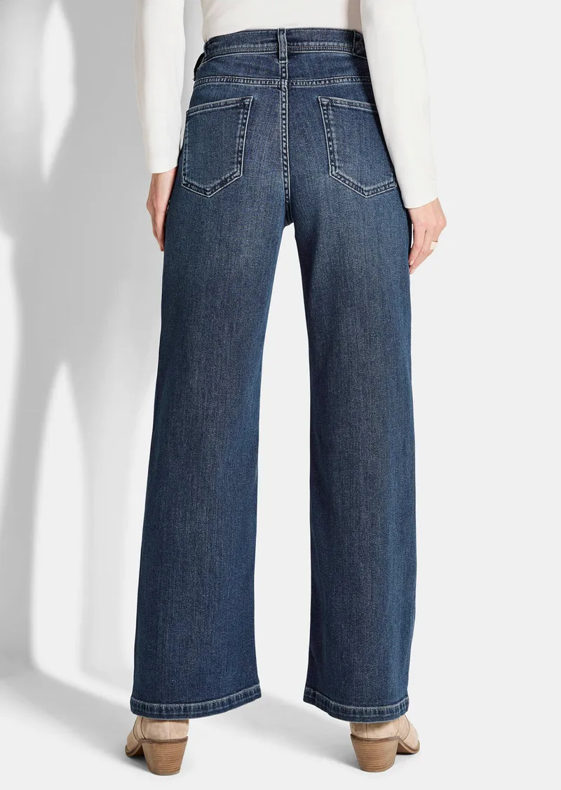 Goldner Jeans VERA mit extra weitem Bein - dunkelblau - Gr. 245 von Goldner Fashion, Blau, – Produktbild 3 von 3