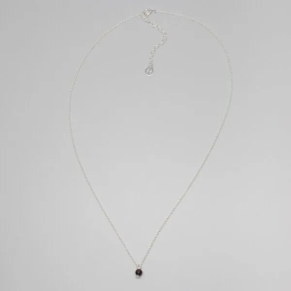fejn jewelry fejn jewelry Kette gemstone mit Perlenanhänger, Silber, – Produktbild 4 von 8