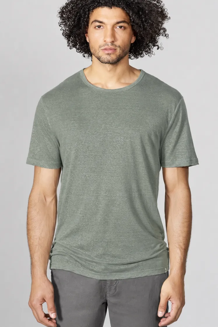 HempAge Hempage Herren vegan T-Shirt, Regular Fit Thymiangrün, Grün, – Produktbild 2 von 2