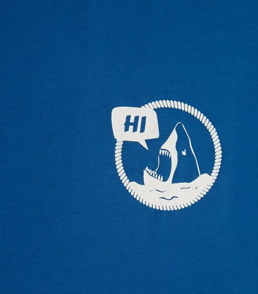 päfjes päfjes - Hi Hai Haidrun - Baumwoll Männer T-Shirt, Blau, – Produktbild 2 von 3
