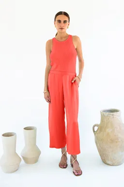 Neu Nomads Neu Nomads Damen vegan Hose Cropped Palazzo Carina Coral – Produktbild 1 von 1