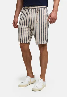 INDICODE Chinoshorts Herren INMonnet Chino Shorts aus Lyocell-Mix mit Streifenmuster – Produktbild 1 von 1