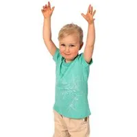 Life-Tree Life-Tree Shirt aus Biobaumwolle für Kinder "Olive Branch" Rose Clay/Heather Green – Produktbild 1 von 1