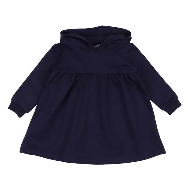 Walkiddy Bio-Baumwolle Navy Blazer Sweatdress - Handgeerntet, GOTS-Zertifiziert – Walkiddy, Blau, – Produktbild 1 von 3