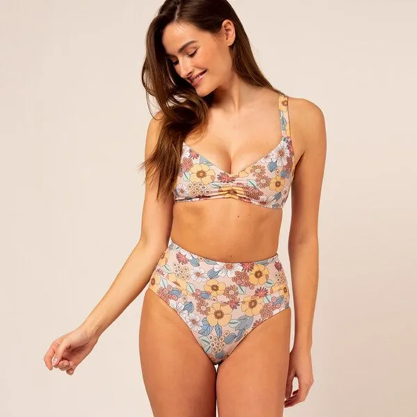 Woodlike Ocean Woodlike Ocean Emee High Waist - reversible floral / green, Blumen (floral/grün), – Produktbild 3 von 4