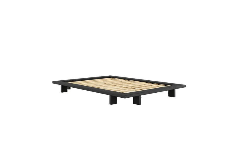 Karup Design Futonbett Bettgestell JAPAN BED Futonbett aus FSC®-zertifiziertem Massivholz (Mit Lattenrost), zeitlos, bequem & in mehreren Farben und Größen erhältlich, Schwarz, – Produktbild 5 von 5