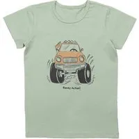 Cotokids Cotokids Kinder T-Shirt GOTS zertifiziert, Bio-Baumwolle, hellgrün, Auto-Print, weich & bequem, Kurzarm – Walkiddy – Produktbild 1 von 1