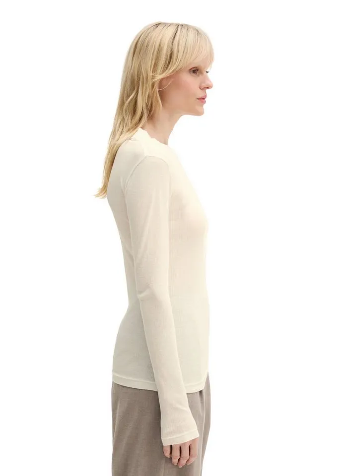 Marc O'Polo Marc O'Polo Langarmshirt mit TENCEL™ Modal, Weiß, – Produktbild 2 von 5