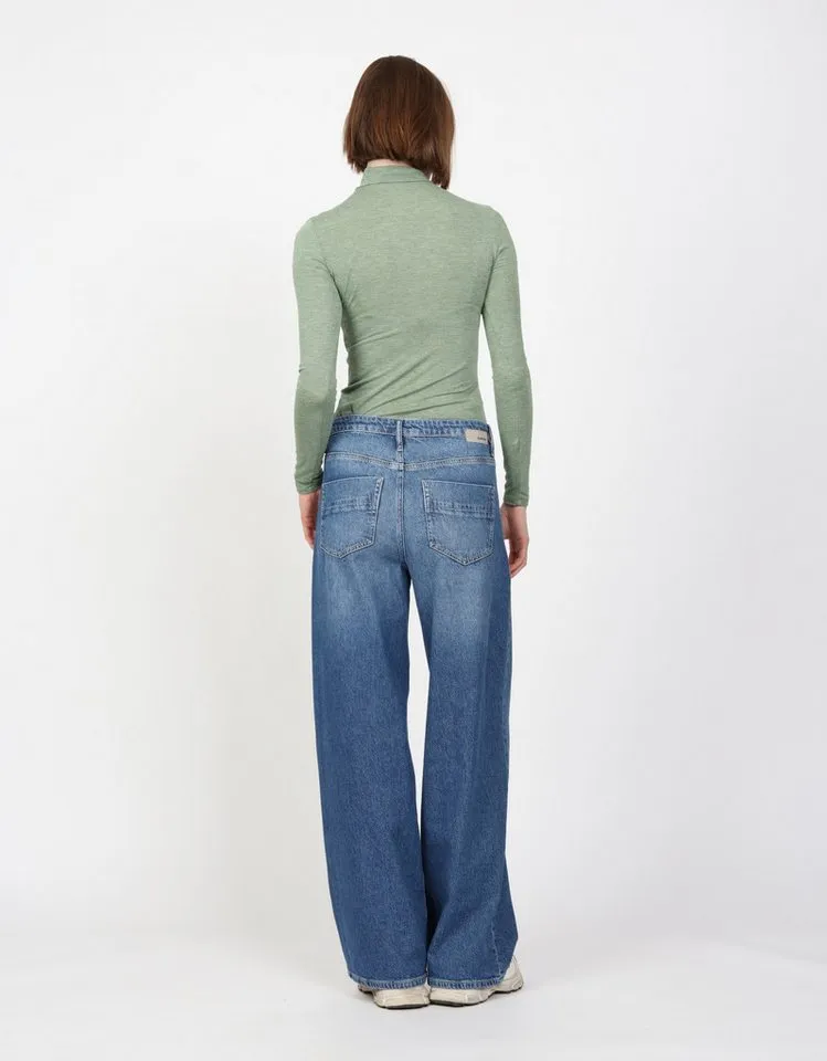 GANG Weite Jeans - 94SILVIA WIDE - Balloon Fit Jeans - Modische Damenjeans, Blau, – Produktbild 5 von 5