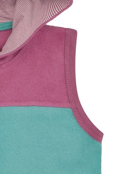 loud + proud loud + proud Babys & Kinder Weste aus Baumwoll-Fleece, GOTS-zertifiziert, Oregano(grün), – Produktbild 6 von 6