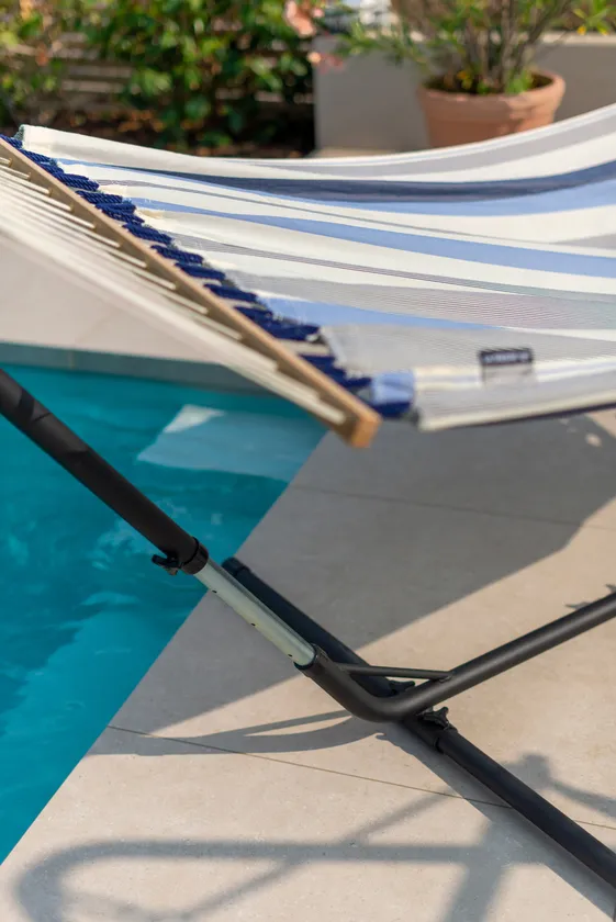 La Siesta La Siesta Hängemattengestell Esterel Universal anthrazit,120x275-375cm,95-130cm,mobil,Rollen, Anthrazit, – Produktbild 3 von 3