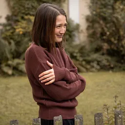 Vresh Clothing Vresh Clothing Alva - Strickpullover mit Stehkragen aus Biobaumwolle – Produktbild 1 von 1