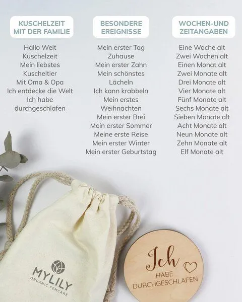 MYLILY MYLILY Meilensteinkarten für das erste Lebensjahr – Produktbild 4 von 4
