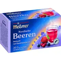 Meßmer Meßmer Nordische Beeren 20er - Früchtetee - Beeren-Geschmack - Skandinavischer Genuss - Heimelig - Gemütlich - Aromatisierter Tee. 20 Beutel mit mit – Produktbild 1 von 1