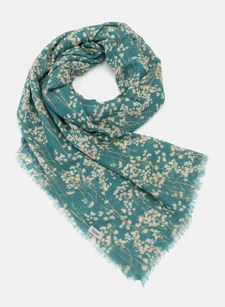 Djian Djian FILIA –Schal aus Merino-Wolle, mulesing-frei, Türkis, – Produktbild 2 von 4