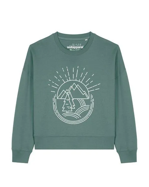 watapparel watapparel Sweatshirt Frauen Natur ist schön, Green bay, – Produktbild 1 von 2