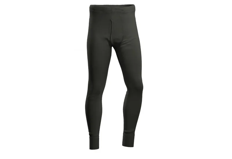 HERMKO Lange Unterhose 40550 Merinowolle/Tencel mit Eingriff Feinripp hergestellt in EU, Schwarz, – Produktbild 1 von 1