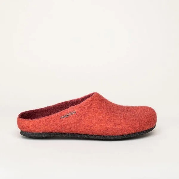 Magicfelt Magicfelt Filz-Hausschuh 709 aus 100% Merino-Wolle für Damen & Herren, Lachs, – Produktbild 4 von 4