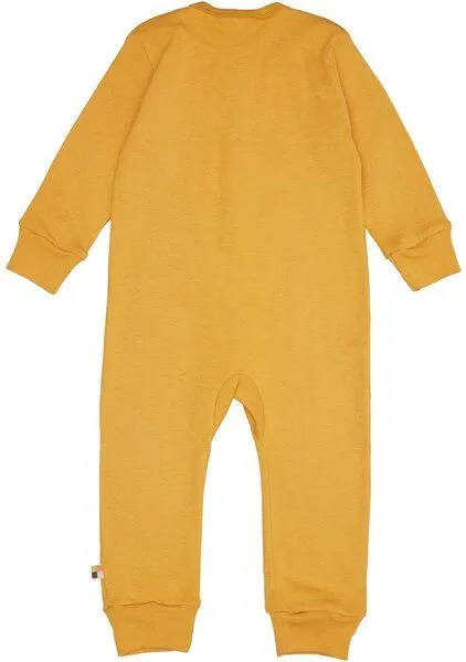 loud + proud loud + proud Baby Overall Pyjama aus Bio Baumwolle und GOTS zertifiziert, Curcuma/gold, – Produktbild 1 von 4