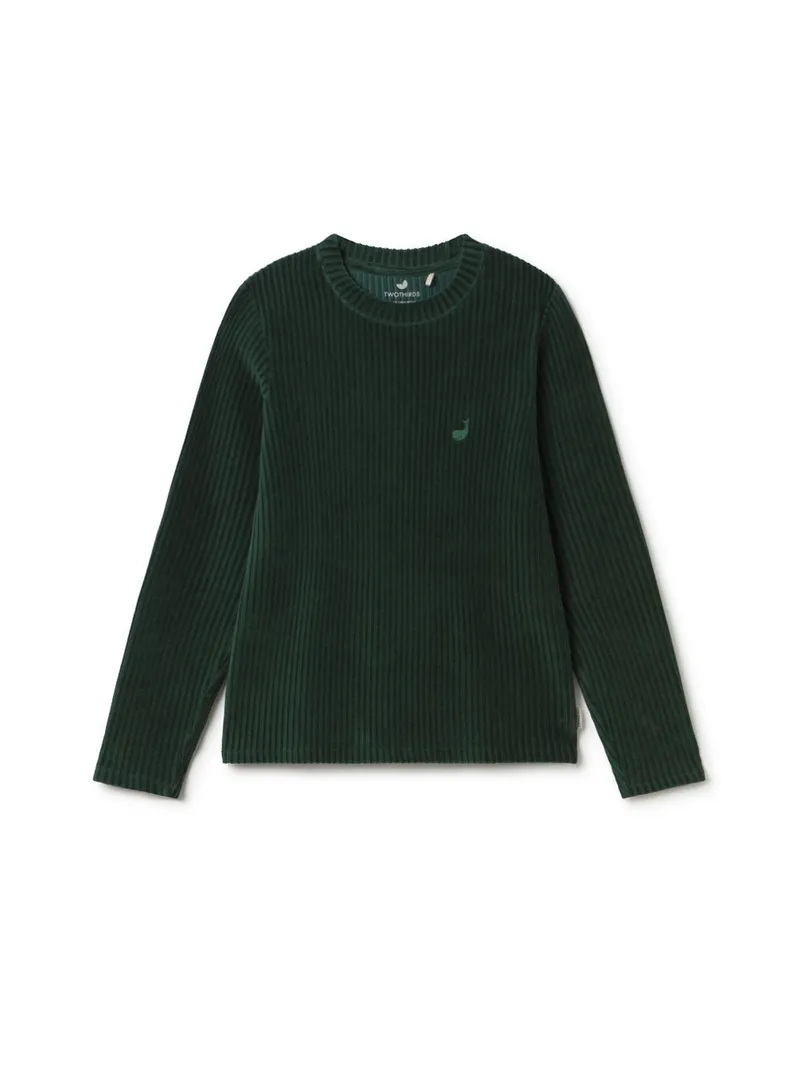 TWOTHIRDS TWOTHIRDS Damen vegan Top Eparses Dunkelgrün, Grün, – Produktbild 2 von 2